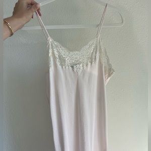 Christian Dior vintage blush silk slip dress